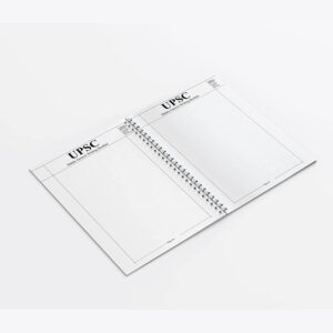 UPSC Answer Writing Notebook 200 Pages (Spiral Bound)