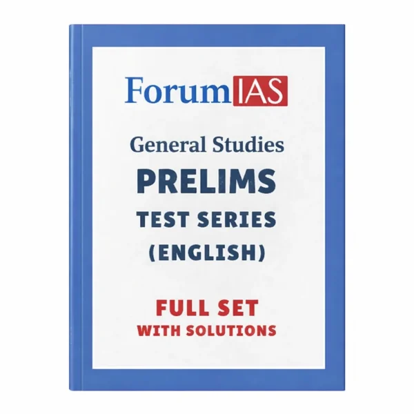 Forum IAS PRELIMS TEST SERIES 2026 With Solution | English Medium | Test 1-40
