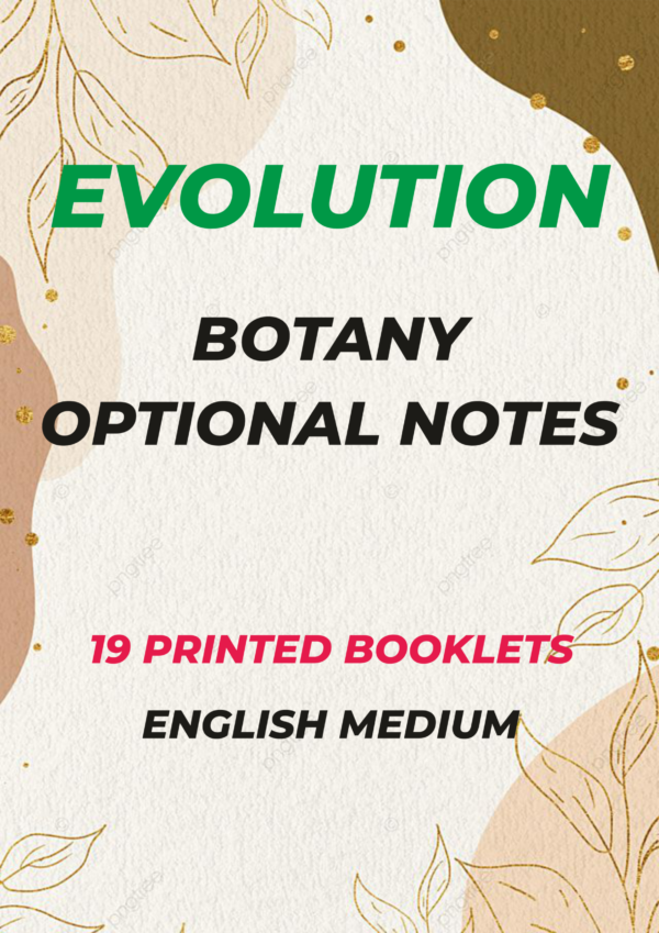 Evolution IAS Botany Optional Notes