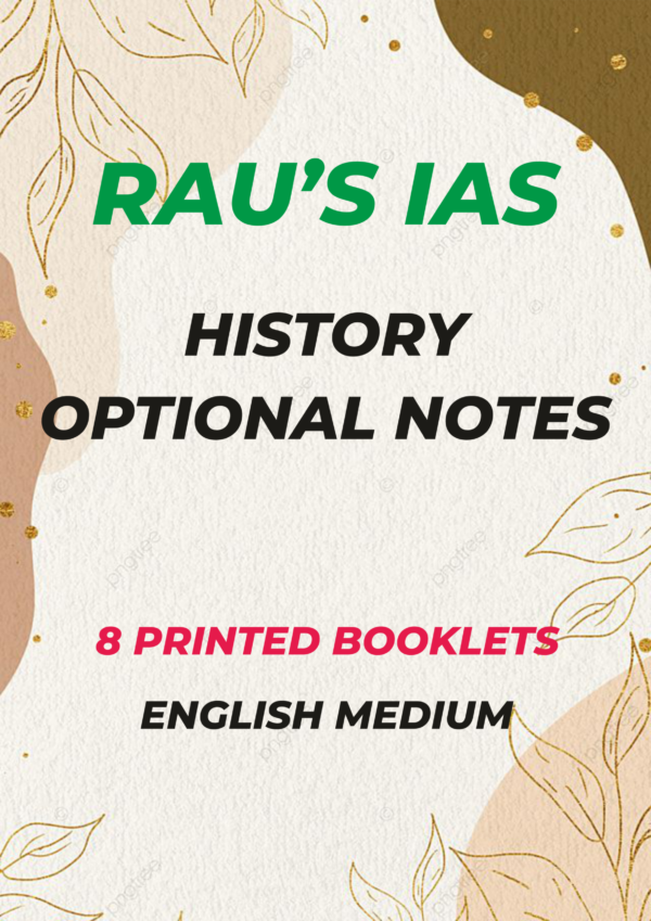 Rau’s IAS History Optional Printed Notes