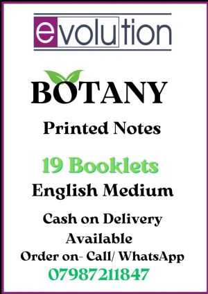 Evolution IAS Botany Optional Notes | Printed Notes | Set of 19 Booklets